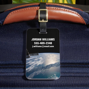 The International Spce Station Above The Atlantic Luggage Tag