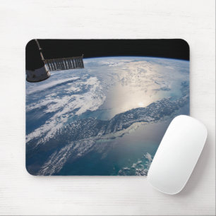 The International Spce Station Above The Atlantic Mouse Mat