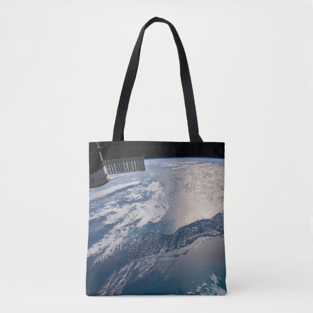 The International Spce Station Above The Atlantic Tote Bag (Front)