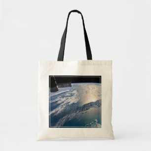 The International Spce Station Above The Atlantic Tote Bag