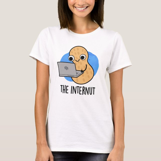 The Internut Funny Internet Peanut Pun  T-Shirt (Front)