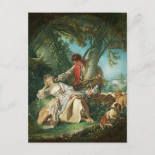 The Interrupted Sleep by François Boucher Holiday Postcard