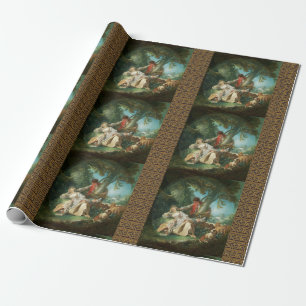 The Interrupted Sleep by François Boucher  Wrapping Paper