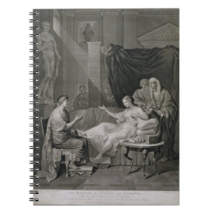 The Interview of Augustus and Cleopatra, engraved Notebook