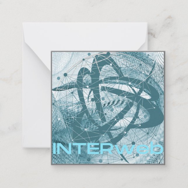 The INTERweb - a congregation of nodes Card (Front)