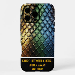 The intricate patterns of a snakeskin in detail iPhone 16 pro max case