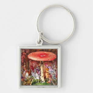 The Intruder John Anster Fitzgerald Key Ring