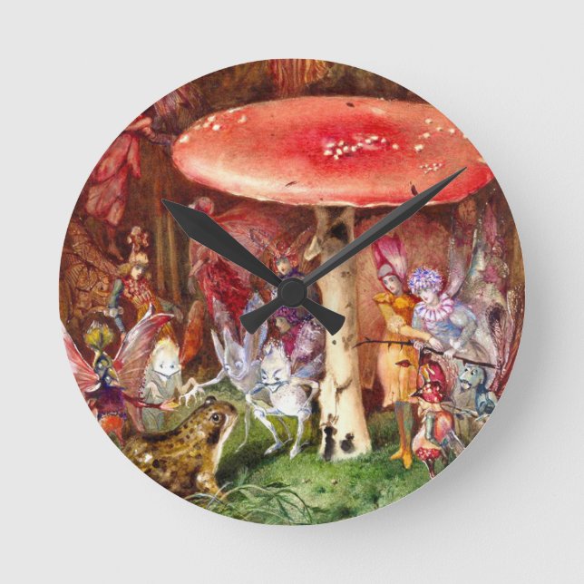 The Intruder John Anster Fitzgerald Round Clock (Front)