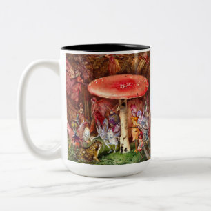 The Intruder John Anster Fitzgerald Two-Tone Coffee Mug