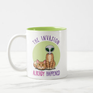 The Invasion Already Happened Two-Tone Coffee Mug