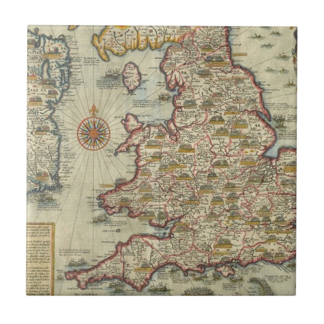 The Invasions of England & Ireland Tile (Front)