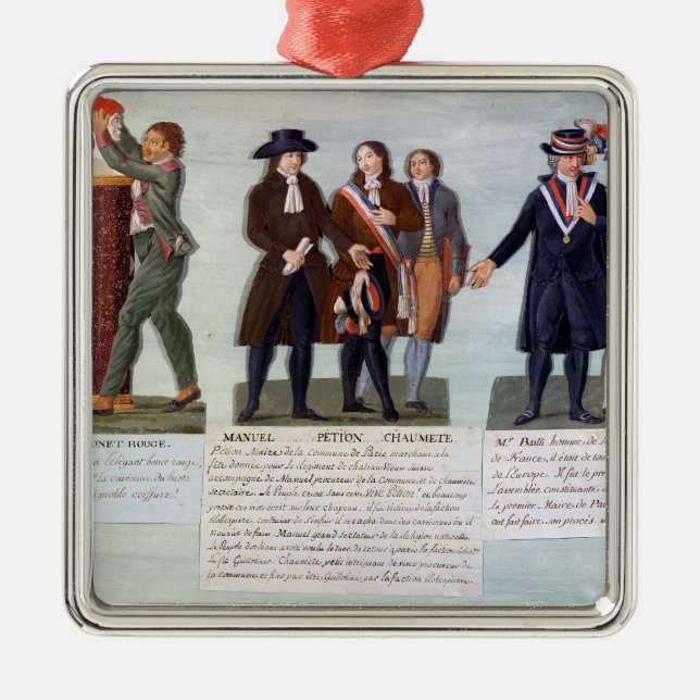 The Invention of the Red Hat,Manuel, Petion Metal Tree Decoration (Front)