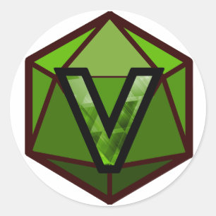 The INVICTUS Stream "GREEN TEAM" Logo Classic Round Sticker