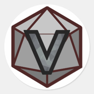 The INVICTUS Stream "GREY TEAM" Logo Classic Round Sticker