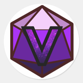 The INVICTUS Stream "PURPLE TEAM" Logo Classic Round Sticker