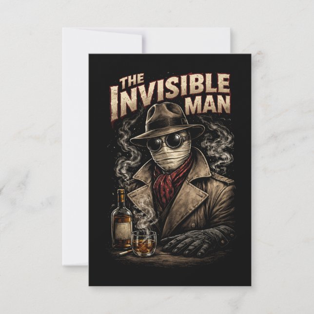 The Invisible Man Thank You Card (Front)