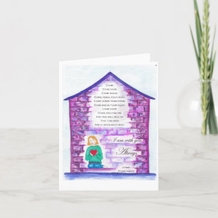 'The Invitation' beautifully illustrated poem card