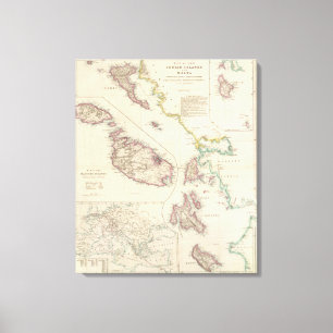 The Ionian Islands and Malta Canvas Print