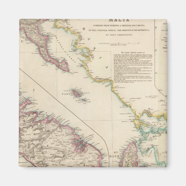 The Ionian Islands and Malta Magnet (Front)