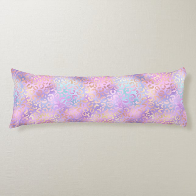 The Iridescent Leopard Series Design 11 Body Cushion (Front)