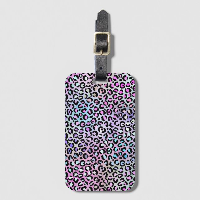 The Iridescent Leopard Series Design 12 Luggage Tag (Front Vertical)
