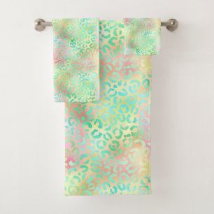 The Iridescent Leopard Series Design 2 Bath Towel Set
