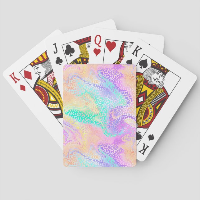 The Iridescent Leopard Series Design 3 Playing Cards (Back)