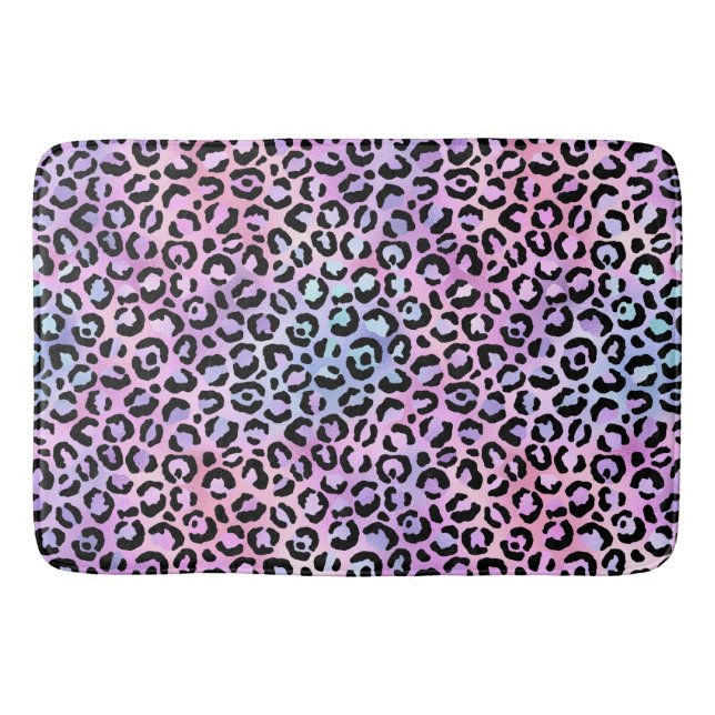 The Iridescent Leopard Series Design 4 Bath Mat (Front)