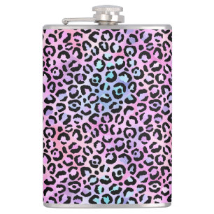 The Iridescent Leopard Series Design 4 Hip Flask