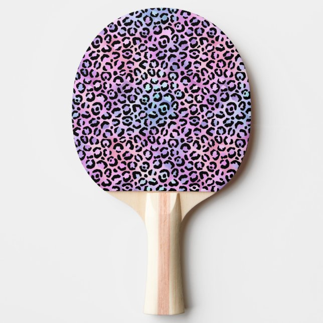 The Iridescent Leopard Series Design 4 Ping Pong Paddle (Front)