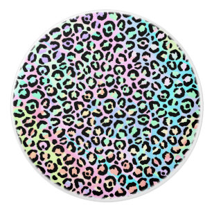 The Iridescent Leopard Series Design 5 Ceramic Knob