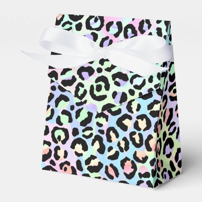 The Iridescent Leopard Series Design 5 Favour Box (Front Side)