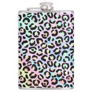 The Iridescent Leopard Series Design 5 Hip Flask