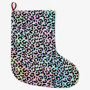 The Iridescent Leopard Series Design 5 Large Christmas Stocking