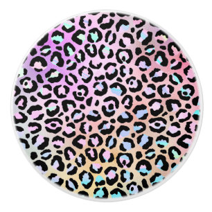 The Iridescent Leopard Series Design 6 Ceramic Knob