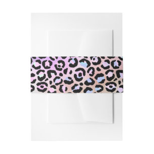 The Iridescent Leopard Series Design 6 Invitation Belly Band