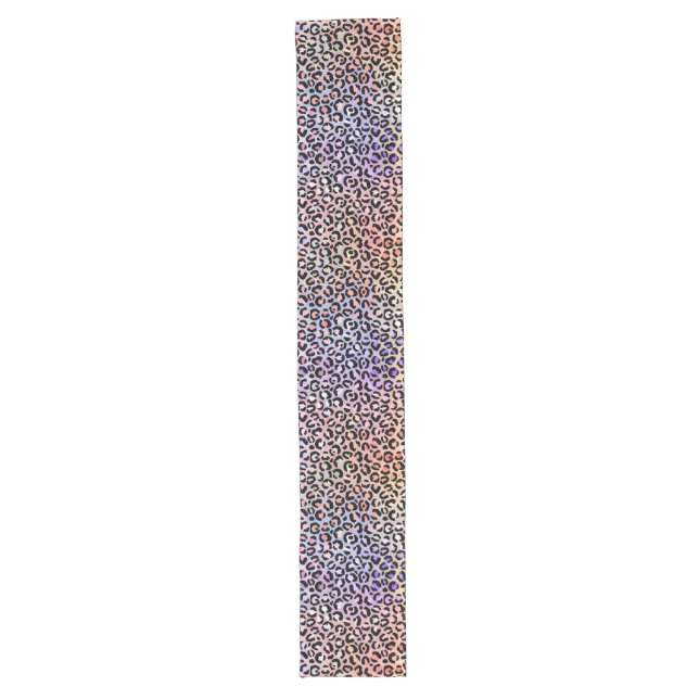 The Iridescent Leopard Series Design 7 Long Table Runner (Front)