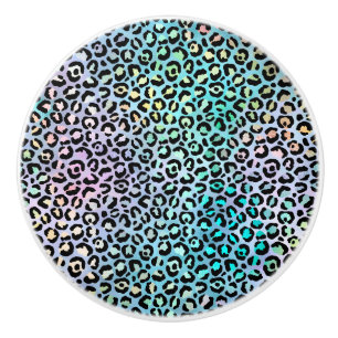 The Iridescent Leopard Series Design 8 Ceramic Knob