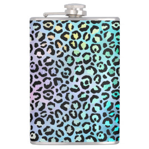 The Iridescent Leopard Series Design 8 Hip Flask