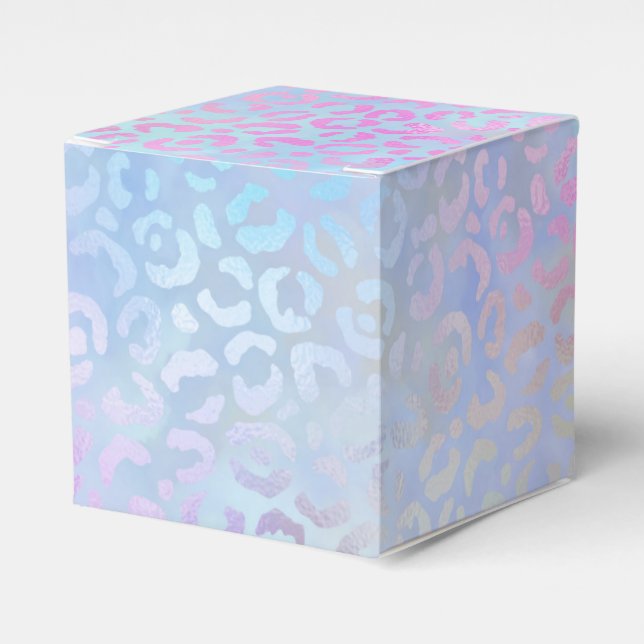 The Iridescent Leopard Series Design 9 Favour Box (Front Side)