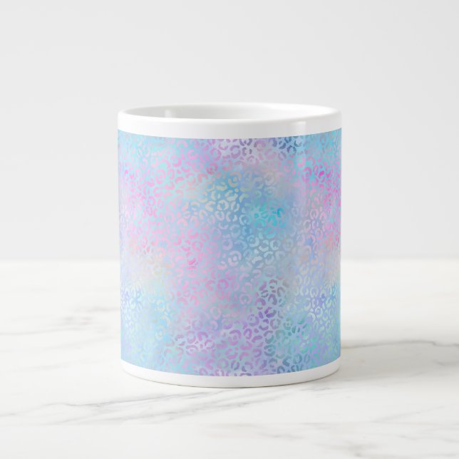 The Iridescent Leopard Series Design 9 Large Coffee Mug (Front)