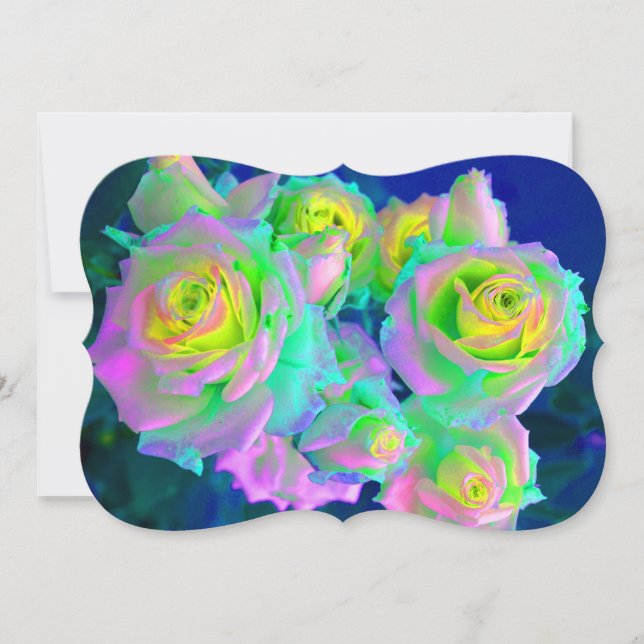 The Iridescent Pearly Roses Card (Front)