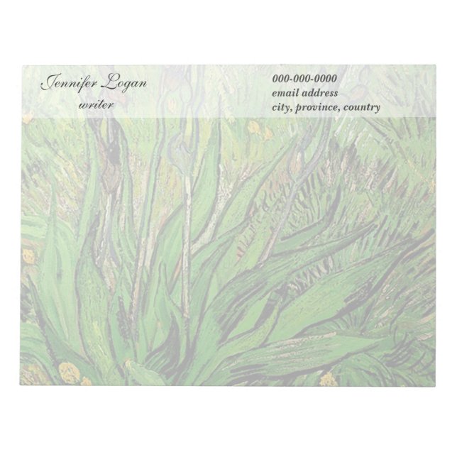 The Iris by Van Gogh Notepad (Front)