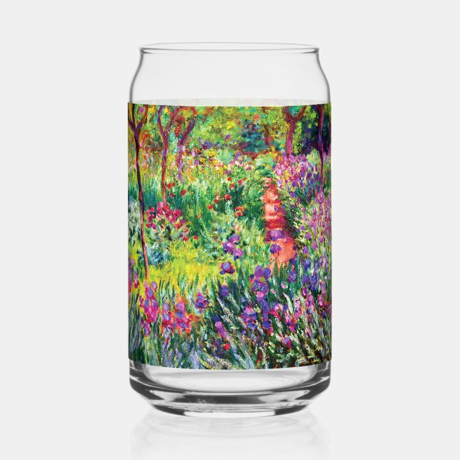 The Iris Garden at Giverny by Claude Monet Can Glass (Front)