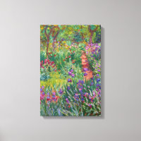 The Iris Garden At Giverny By Claude Monet