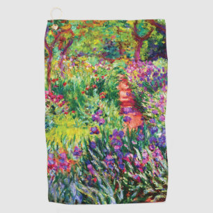 The Iris Garden at Giverny by Claude Monet Golf Towel