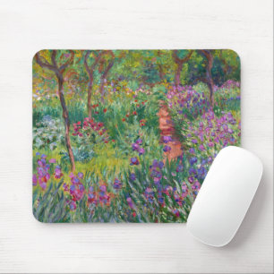The Iris Garden At Giverny By Claude Monet Mouse Mat