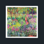 The Iris Garden at Giverny by Claude Monet  Napkin<br><div class="desc">Please visit my store for more interesting design and more colour choice. => zazzle.com/iwheels*</div>