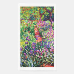 The Iris Garden at Giverny by Claude Monet   Napkin