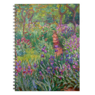 The Iris Garden At Giverny By Claude Monet Notebook